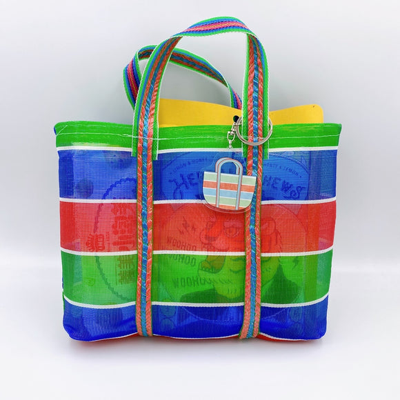 Taiwan Love アクリルキーホルダー 台湾漁師網バッグ｜Taiwan Love 壓克力鑰匙圈 茄芷袋