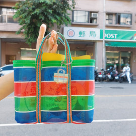 Taiwan Love アクリルキーホルダー 台湾漁師網バッグ｜Taiwan Love 壓克力鑰匙圈 茄芷袋