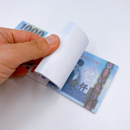 1000台湾ドル 1000台湾元 札束 フルカラーメモ帳（50枚綴り）｜1000元 鈔票便條紙 50張/本