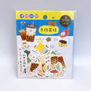 RIRIKOKO 台湾商店街テーマ ステッカーパック 30種類デザインステッカー入（タピオカ屋）｜哩哩扣扣 商店街貼紙包（手作茶坊）