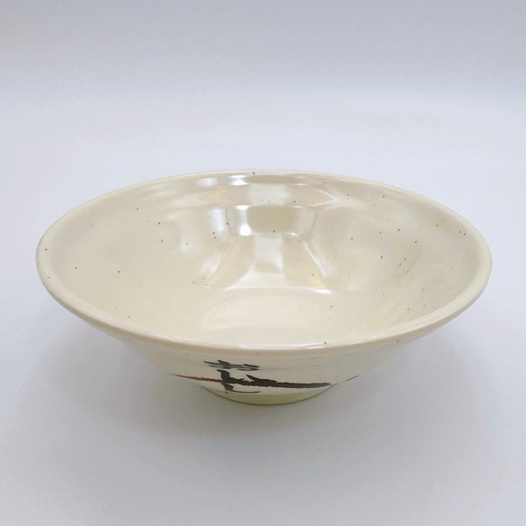 台湾レトロ メラミン製 魯肉飯・鶏肉飯用ボウル 飯碗 おいしい文字・なす柄｜台灣路邊攤用 美耐皿生意碗（魯肉飯碗） 美味・好吃平假名・茄子