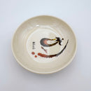 台湾レトロ メラミン製 豆皿（醤油皿） おいしい文字・なす柄｜台灣路邊攤用 美耐皿豆油池 美味・好吃平假名・茄子