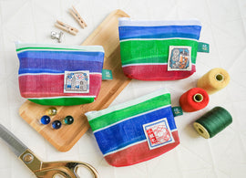 猴子設計 Monkey Design 台湾漁師網バッグ地 コインケース（ポーチ・小銭入れ）｜寶島包