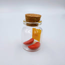 台湾ポエ占い用 瓶入りミニポエ 筊杯（ジャオペイ）｜祈福平安 迷你筊杯（ラベル吉祥もんじ6種類から選べる）