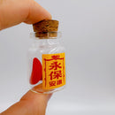 台湾ポエ占い用 瓶入りミニポエ 筊杯（ジャオペイ）｜祈福平安 迷你筊杯（ラベル吉祥もんじ6種類から選べる）