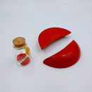 台湾ポエ占い用 瓶入りミニポエ 筊杯（ジャオペイ）｜祈福平安 迷你筊杯（ラベル吉祥もんじ6種類から選べる）