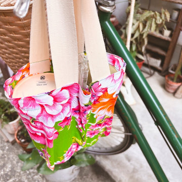 Hakka Rainy 客家花布 ドリンクバッグ（2杯用）｜花布雙杯飲料提袋｜台湾花布