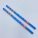 レトロ可愛い 台湾 利百代 台湾花布（客家花布）柄鉛筆セット｜カラー：赤・青・桃色｜利百代 客家花布 鉛筆｜硬度：2B