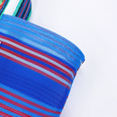 台湾製 ブルーボーダー柄 漁師網 ナイロンバッグ (茄芷袋)｜Sサイズ｜藍色線條款 茄芷袋