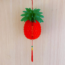 台湾吊るし飾り（パイナップル）ミニサイズ｜台灣開幕鳳梨彩球 迷你版