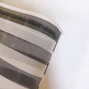 台湾製 モノトーンボーダー（ブラック・グレー） 漁師網 ナイロンバッグ (茄芷袋) ショルダーストラップタイプ｜Mサイズ｜黑灰條紋款 茄芷袋 肩背款