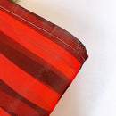 台湾製 ボーダー柄（ブラック・レッド） 漁師網 ナイロンバッグ (茄芷袋) ショルダーストラップタイプ｜Mサイズ｜紅黑條紋 茄芷袋 肩背款