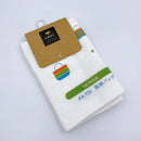 Cosi 台湾製 台湾漁師網ナイロンバッグ柄 ハンドタオル（ハンカチ）ガーゼ生地 x タオル生地 デュアルデザイン 27x27cm｜Cosi 茄芷袋 手帕巾（紗布面 x 毛巾面）