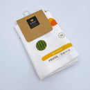 Cosi 台湾製 台湾フルーツ柄 ハンドタオル（ハンカチ）ガーゼ生地 x タオル生地 デュアルデザイン 27x27cm｜Cosi 台灣水果 手帕巾（紗布面 x 毛巾面）