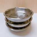 電鍋用ステンレス製 高蓋・蒸皿（重ね鍋）セット（高蓋セット）｜加高電鍋蓋５件組 (6.10.11.15人分・Mサイズ・Lサイズ適合) 蒸方便