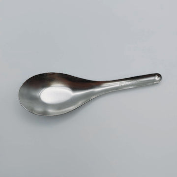 ステンレス製 金魚印 台湾レンゲ ストレート（底あり）｜金魚牌 不銹鋼平底台匙（台式湯匙）