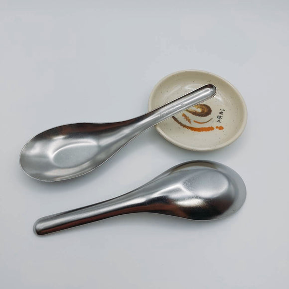 ステンレス製 金魚印 台湾レンゲ ストレート（底あり）｜金魚牌 不銹鋼平底台匙（台式湯匙）