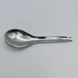 ステンレス製 金魚印 台湾レンゲ ストレート スリム（底なし）｜金魚牌 不銹鋼圓底台匙（台式湯匙）