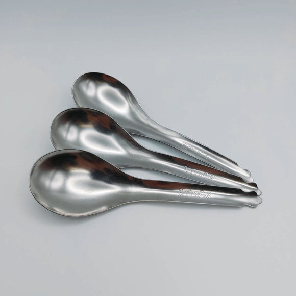 ステンレス製 金魚印 台湾レンゲ ストレート スリム（底なし）｜金魚牌 不銹鋼圓底台匙（台式湯匙）