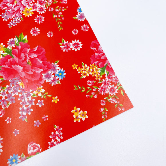 台湾花布 客家花布 折り紙 おりがみ 折り紙用 （大）｜客家花布摺紙 15x15cm（6種類柄各4枚・合計24枚入り）