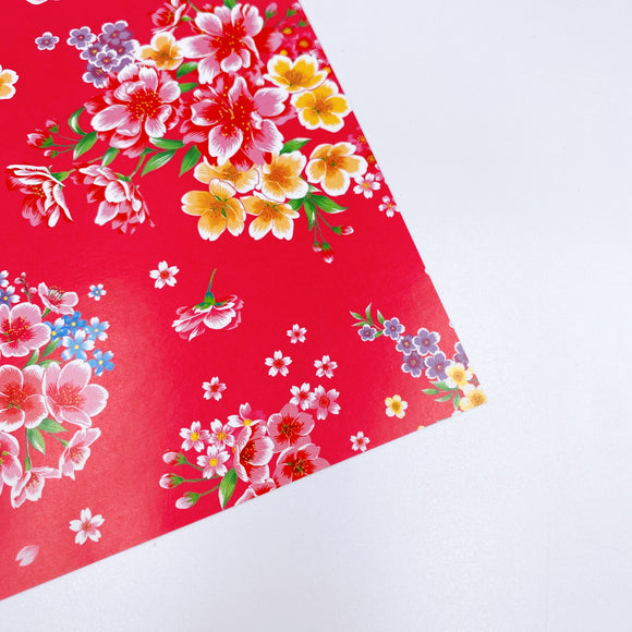 台湾花布 客家花布 折り紙 おりがみ 折り紙用 （大）｜客家花布摺紙 15x15cm（6種類柄各4枚・合計24枚入り）