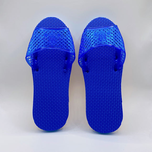 台湾 馴染みの室内サンダル 浴室用スリッパ（青）サイズ：10.5・11・11.5・12号｜台灣 室內拖鞋 藍色
