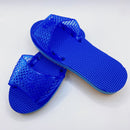 台湾 馴染みの室内サンダル 浴室用スリッパ（青）サイズ：10.5・11・11.5・12号｜台灣 室內拖鞋 藍色