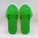 台湾 馴染みの室内サンダル 浴室用スリッパ（緑）サイズ：10.5・11・11.5・12号｜台灣 室內拖鞋 綠色