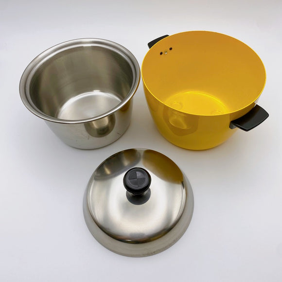 ミニクッカー 電鍋型蓋付き碗 電鍋ミニチュア ミニ電鍋｜黄