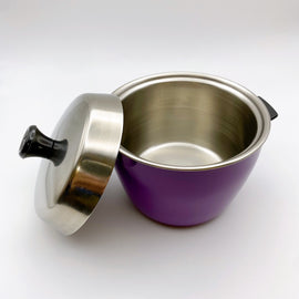 ミニクッカー 電鍋型蓋付き碗 電鍋ミニチュア ミニ電鍋｜紫