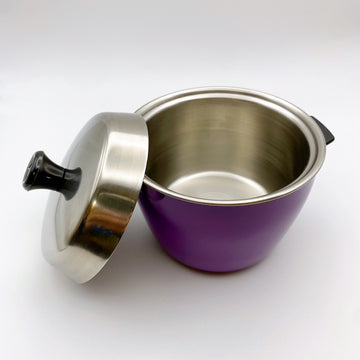 ミニクッカー 電鍋型蓋付き碗 電鍋ミニチュア ミニ電鍋｜紫