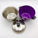 ミニクッカー 電鍋型蓋付き碗 電鍋ミニチュア ミニ電鍋｜紫