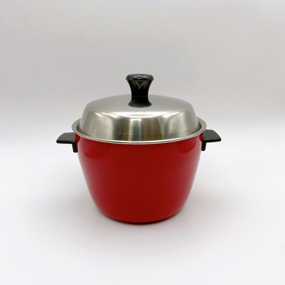 ミニクッカー 電鍋型蓋付き碗 電鍋ミニチュア ミニ電鍋｜赤