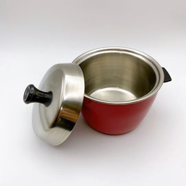 ミニクッカー 電鍋型蓋付き碗 電鍋ミニチュア ミニ電鍋｜赤