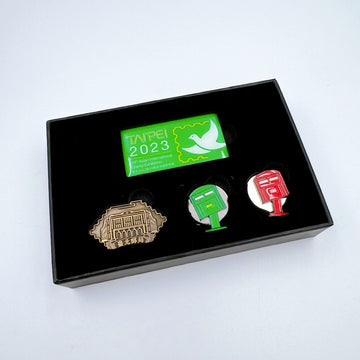 2023台北アジア国際切手展 記念マグネットバッジ｜2023台北亞洲國際郵展紀念徽章組