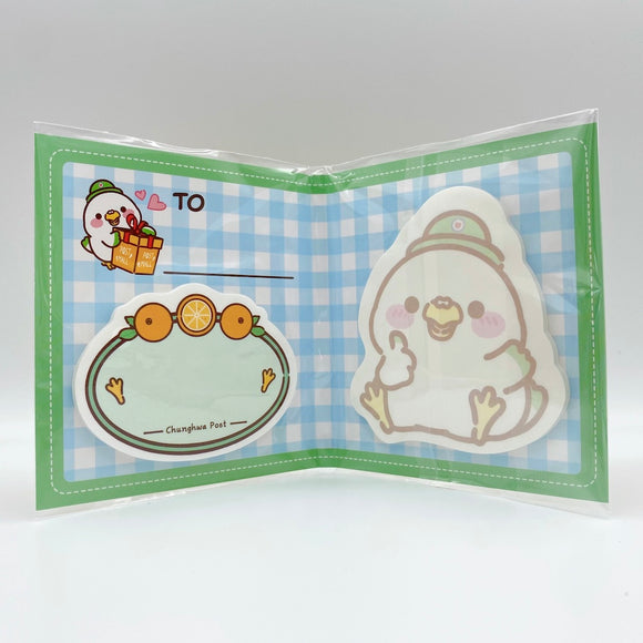 中華郵政 台湾郵便局 便利箱 ゆるキャラ ポーポーちゃん ふせん（付箋）｜中華郵政（台灣郵局） 波波鴿便利貼 造型款