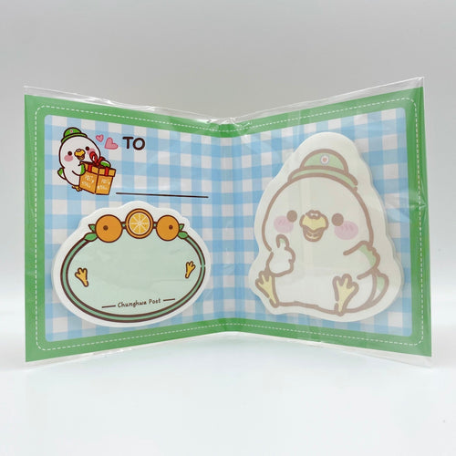 中華郵政 台湾郵便局 便利箱 ゆるキャラ ポーポーちゃん ふせん（付箋）｜中華郵政（台灣郵局） 波波鴿便利貼 造型款