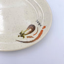 台湾レトロ メラミン製 冷菜用楕円皿 いちばん文字・なす柄｜台灣路邊攤用 美耐皿腰只盤 一番平假名・茄子