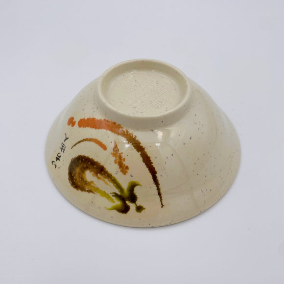 台湾レトロ メラミン製 魯肉飯・鶏肉飯用ボウル 飯碗 いちばん文字・なす柄｜台灣路邊攤用 美耐皿生意碗（魯肉飯碗） 一番平假名・茄子