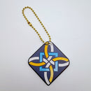 台湾マジョリカタイル柄 キーホルダー型 台湾交通系ICカード 百匯入海（バイフイルハイ）｜台灣花磚造型悠遊卡