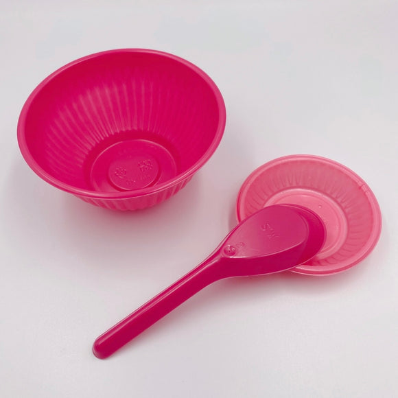 台湾 レトロな使い捨て食器 赤飯碗（赤ボウル） 10個入セット｜台灣復古免洗餐具 紅免洗碗 10個入