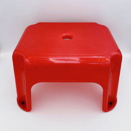 台湾屋台の椅子（チェア） 赤｜台灣 水晶椅 點心椅 紅色