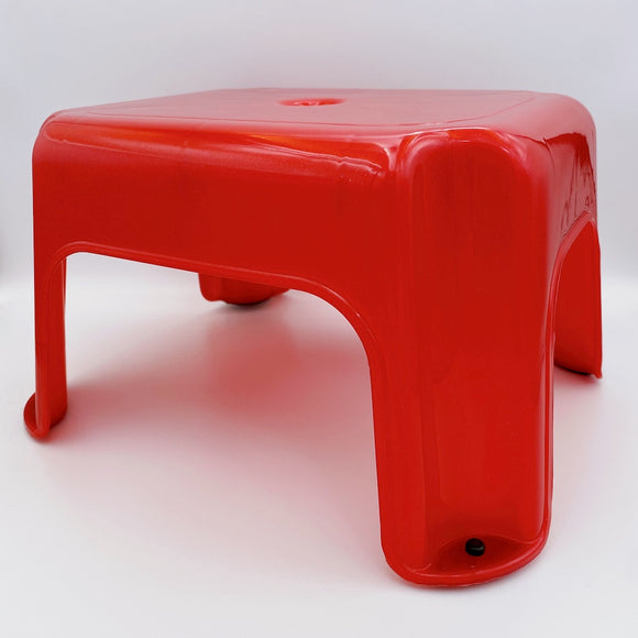 台湾屋台の椅子（チェア） 赤｜台灣 水晶椅 點心椅 紅色