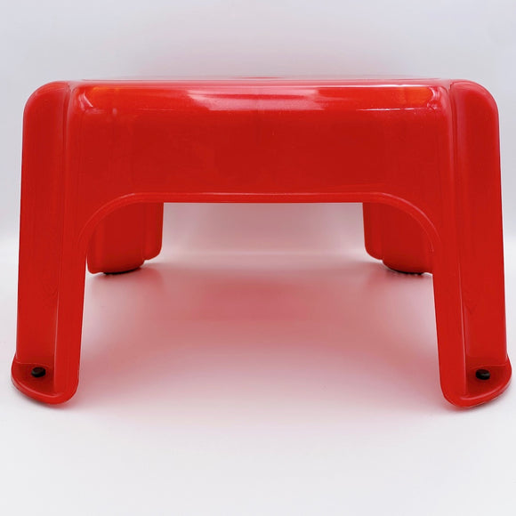 台湾屋台の椅子（チェア） 赤｜台灣 水晶椅 點心椅 紅色