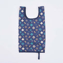 印花楽 折りたたみエコバッグ クラシック柄 落ち着きブルー｜可收捲小背心袋 經典花色 沉穩藍