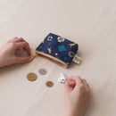 印花楽 小物入れ（ポーチ・コインケース）ファスナー付き クラシック柄 落ち着きブルー｜小東西拉鏈包 經典花色 沉穩藍