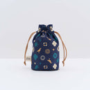 印花楽 巾着ポーチ クラシック柄 落ち着きブルー｜束口小物袋 經典花色 沉穩藍