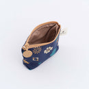 印花楽 小物入れ（ポーチ・コインケース）ファスナー付き クラシック柄 落ち着きブルー｜小東西拉鏈包 經典花色 沉穩藍