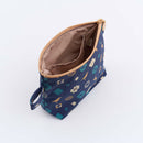 印花楽 台形ポーチ ファスナー付き クラシック柄 落ち着きブルー｜拉鏈梯形收納包 經典花色 沉穩藍