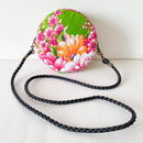 Hakka Rainy 客家花布 丸いミニショルダーバッグ｜圓形肩背包｜台湾花布